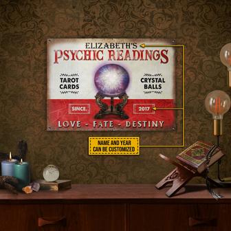 Personalized Tarot Psychic Readings Custom Metal Sign - Gift - Thegiftio UK