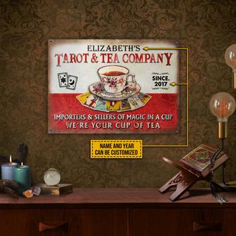 Personalized Tarot Tea Company Custom Metal Sign - Gift - Thegiftio UK