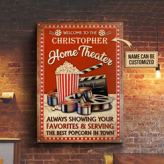 Best Popcorn In Town Personalized Metal Sign - Thegiftio UK