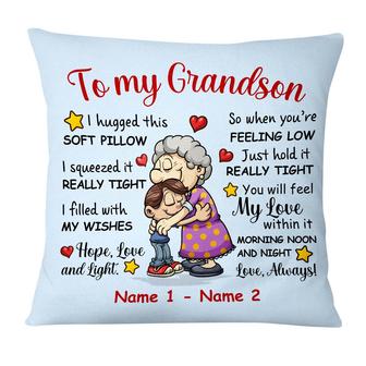 Personalized To My Grandson Grandma Pillow - Thegiftio UK