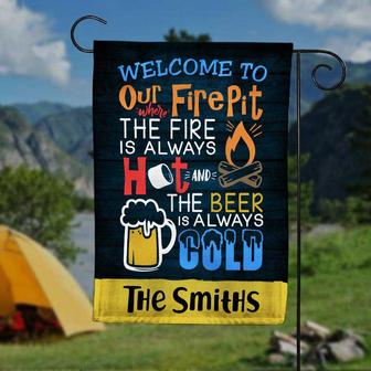 Personalized Fire Pit Gardening Flag for Home - Thegiftio UK