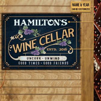 Personalized Wine Uncork Unwind Custom Metal Sign - Gift - Thegiftio UK
