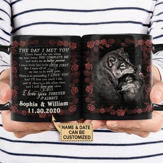 The Day I Met You Custom Mug - Gift for Wolf Lovers - Thegiftio UK