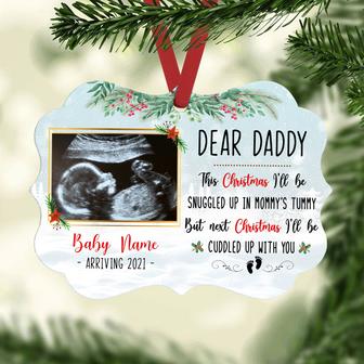 Personalized Baby Ultrasound First Christmas Benelux Ornament NB231 95O57 - Thegiftio UK