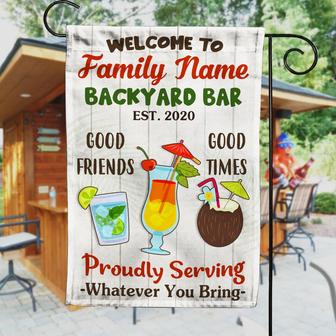 Personalized Garden Flag for Backyard Bar Enthusiasts - Thegiftio UK