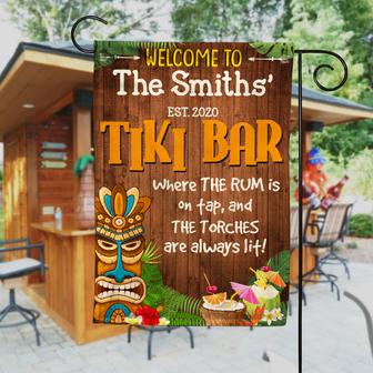 Personalized Garden Flag for Tiki Bar Enthusiasts - Thegiftio UK