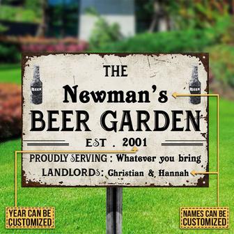 Personalized Beer Proudly Serving Custom Metal Sign - Gift - Thegiftio UK