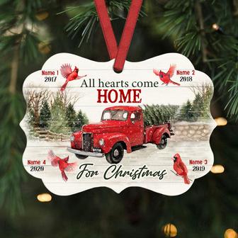 Personalized In Memorial Of Christmas Gifts, Cardinal Christmas Red Truck Benelux Ornament, In Heaven - Thegiftio UK