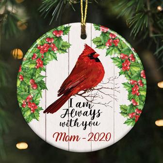 Personalized Cardinal With You Christmas Ornament - Thegiftio UK