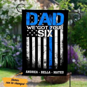 Personalized Police Garden Flag for Dad - Thegiftio UK