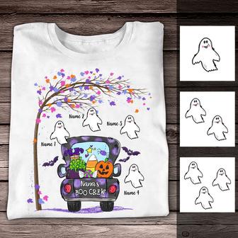 Personalized Grandma Boo Crew Fall Halloween T Shirt - Thegiftio UK