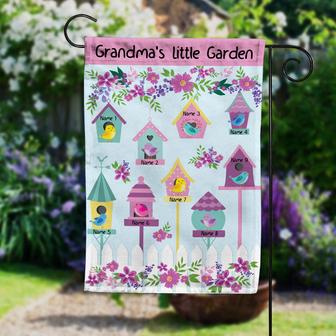 Personalized Garden Flag for Grandma with Little Bird - Thegiftio UK