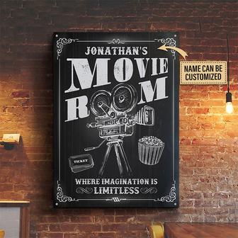 Personalized Home Cinema Metal Sign - Gift for Movie Lovers - Thegiftio UK