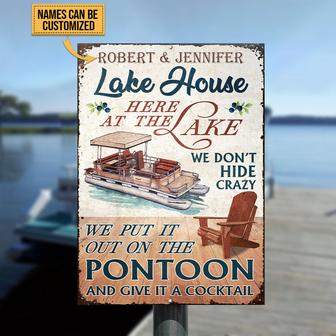 Pontoon We Put It Out Custom Metal Sign - Gift for Boaters - Thegiftio UK