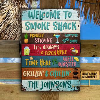 Proudly Serving Whatever Custom Metal Sign - Gift for Family - Thegiftio UK