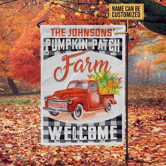 Pumpkins Patch Custom Flag - Autumn Thanksgiving Gift - Thegiftio UK
