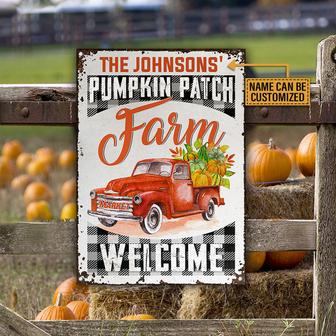 Pumpkins Patch Custom Classic Metal Sign - Autumn Gift - Thegiftio UK