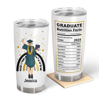 Graduate Nutrition Facts Custom Tumbler - Graduation Gift - Thegiftio UK