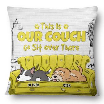This Is Our Couch Cartoon Dog Custom Pillow - Gift for Dogs - Thegiftio UK