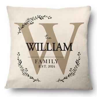 Monogram Family Name Personalized Pillow - Gift for Family - Thegiftio UK