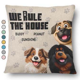 We Rule The House Personalized Pillow - Gift for Dog Lovers - Thegiftio UK