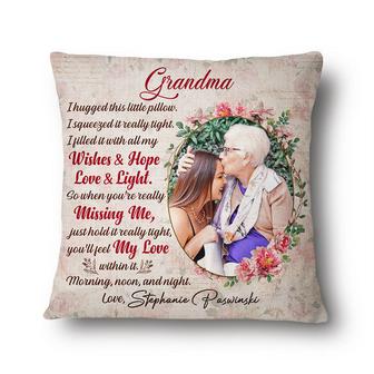 I Hugged This Little Pillow Personalized - Gift for Family - Thegiftio UK