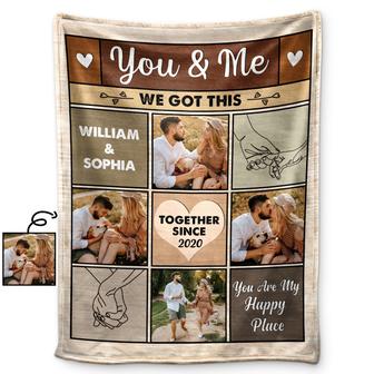 Custom Photo You And Me We Got This - Anniversary, Birthday Gift For Spouse, Husband, Wife, Boyfriend, Girlfriend - Personalized Custom Fleece Blanket - Thegiftio UK