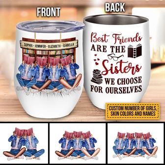 Reading Bestie Choose Custom Wine Tumbler - Gift for Friends - Thegiftio UK