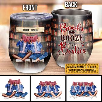 Reading Bestie Books Booze Custom Tumbler - Gift for Friends - Thegiftio UK