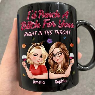 Right In The Throat 3D Bestie Custom Mug - Gift for Bestie - Thegiftio UK