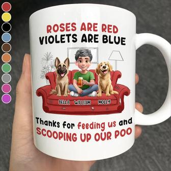 Roses Are Red Violets Are Blue Custom Mug - Dog Lovers Gift - Thegiftio UK