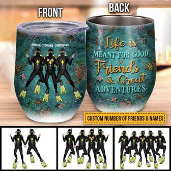 Scuba Diving Bestie Life Is Meant For Good Friends Custom - Thegiftio UK