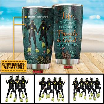 Scuba Diving Bestie Life Is Meant For Good Friends Custom - Thegiftio UK