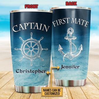 Sailor Captain First Mate Custom Tumbler - Gift for Couples - Thegiftio UK