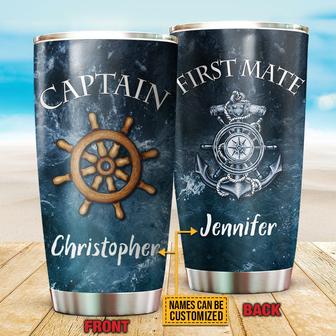 Sailor Captain First Mate Custom Tumbler - Gift for Couple - Thegiftio UK