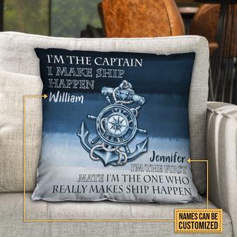 Sailor I'm A Captain Custom Pillow - Gift for Couples - Thegiftio UK