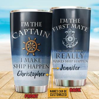 Sailor I'm The Captain Custom Tumbler - Gift for Couples - Thegiftio UK