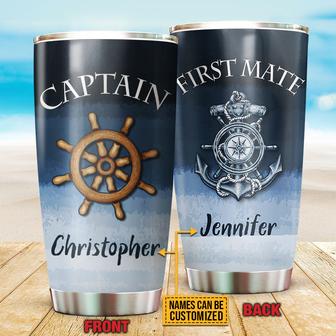 Sailor Ocean Captain First Mate Custom Tumbler - Couple Gift - Thegiftio UK