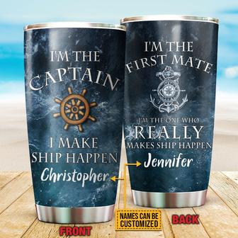 Sailor Ocean I'm The Captain Custom Tumbler - Couple Gift - Thegiftio UK