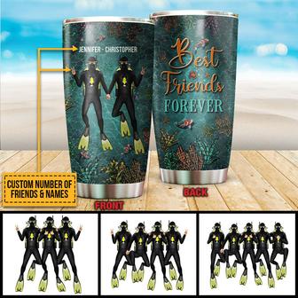 Scuba Diving Bestie Custom Tumbler - Gift for Friends - Thegiftio UK