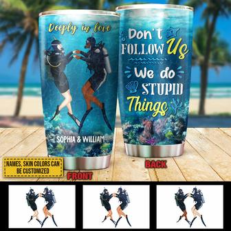 Scuba Diving Married Couple Divers Don't Follow Us Custom - Thegiftio UK