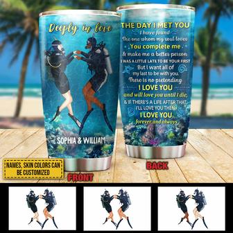 The Day I Met Custom Tumbler - Anniversary Gift for Couples - Thegiftio UK