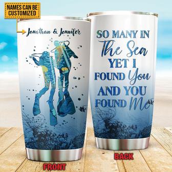 Scuba Diving I Found You Custom Tumbler - Gift for Couples - Thegiftio UK