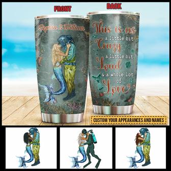 Scuba Diving Mermaid Couple This Is Us Custom Tumbler - Gift - Thegiftio UK