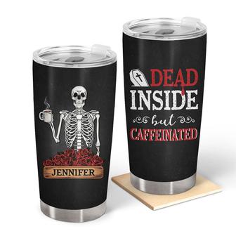 Skeleton Coffee But Caffeinated Custom Tumbler - Coffee Gift - Thegiftio UK
