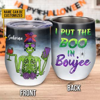 Skull Skeleton Monster Halloween Boo Custom Tumbler - Gift - Thegiftio UK