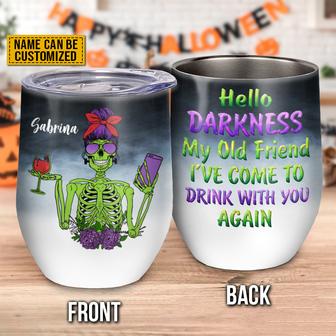 Skull Skeleton Monster Custom Tumbler - Gift for Halloween - Thegiftio UK