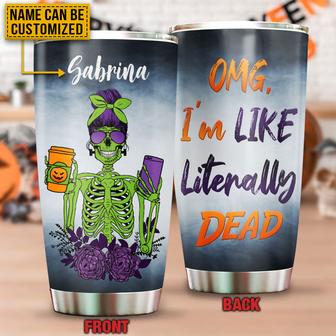 Skull Skeleton Monster Custom Tumbler - Halloween Gift - Thegiftio UK