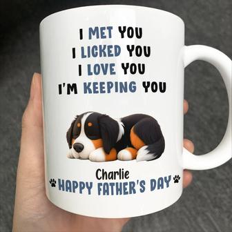 Sleeping Dog I Love You Dad Custom Mug - Gift for Dog Dad - Thegiftio UK