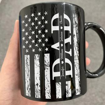 Stars & Stripes Dad Grandpa We Love You Custom Mug - Thegiftio UK